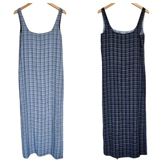 Anne Klein A Line Maxi Reversible Dress Women's 10 Vintage Teacher Academia - Picture 1 of 10